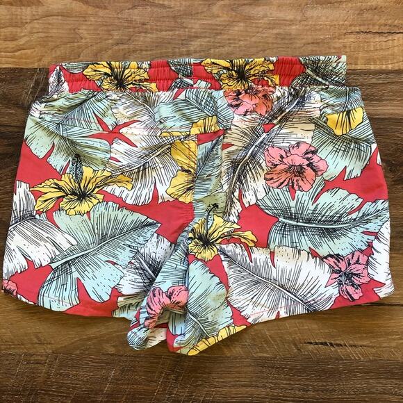 Patagonia Girls’ Baggies Shorts Flowers Leaves Pink Size 10 (M) - Picture 2 of 6